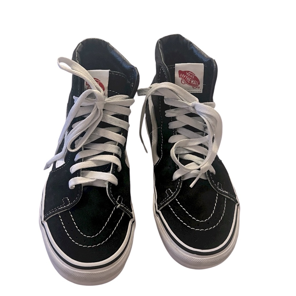 Vans Black and White High-Top Sneakers